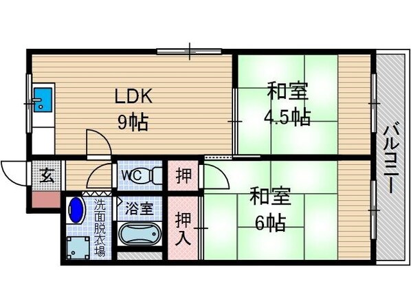 オークマンションの物件間取画像